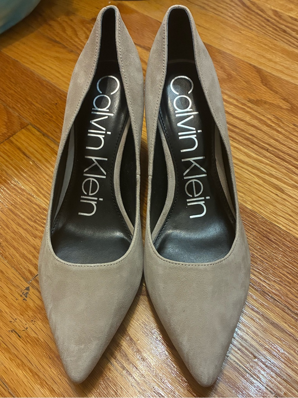 Calvin Klein block heel pumps
